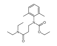 ethyl N-[3-(diethylamino)-3-oxopropyl]-N-(2,6-dimethylphenyl)carbamate Structure