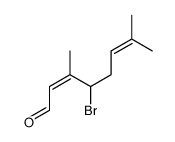 4-bromo-3,7-dimethylocta-2,6-dienal Structure