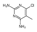 6-chloro-5-methyl-pyrimidine-2,4-diyldiamine Structure