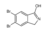 5,6-Dibromo-2,3-dihydro-isoindol-1-one Structure