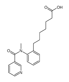 7-[2-[methyl(pyridine-3-carbonyl)amino]phenyl]heptanoic acid Structure