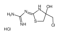 2-(4-(CHLOROMETHYL)-4-HYDROXY-2-THIAZOLIN-2-YL)GUANIDINEHYDROCHLORIDE结构式