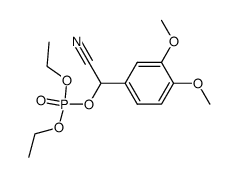 cyano(3,4-dimethoxyphenyl)methyl diethyl phosphate结构式