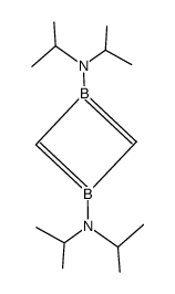 1,3-bis(diisopropylamino)-1,3-dihydro-1,3-diboret Structure