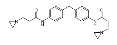 3-(aziridin-1-yl)-N-[4-[[4-[3-(aziridin-1-yl)propanoylamino]phenyl]methyl]phenyl]propanamide Structure