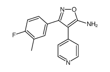 5-Amino-3-(4-fluoro-3-methylphenyl)-4-(4-pyridyl)isoxazole结构式