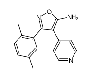 5-Amino-3-(2,5-dimethylphenyl)-4-(4-pyridyl)isoxazole结构式