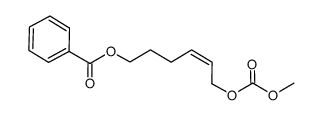 (Z)-6-benzoyloxy-2-hexen-1-yl methyl carbonate结构式