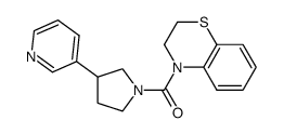 (2,3-Dihydrobenzo[1,4]thiazin-4-yl)(3-(pyridin-3-yl)pyrrolidin-1-yl)methanone Structure