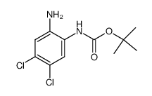 (2-amino-4,5-dichloro-phenyl)-carbamic acid tert-butyl ester Structure