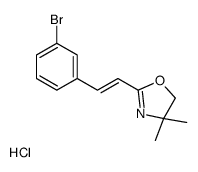 2-[(E)-2-(3-bromophenyl)ethenyl]-4,4-dimethyl-5H-1,3-oxazole,hydrochloride Structure
