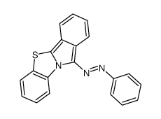 11-phenylazo-benzo[4,5]thiazolo[2,3-a]isoindole结构式