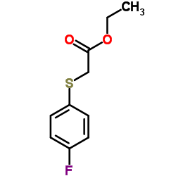 Ethyl [(4-fluorophenyl)sulfanyl]acetate structure