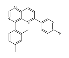 6-(4-fluorophenyl)-4-(2,4-dimethylphenyl)-pyrido[3,2-d]pyrimidine Structure