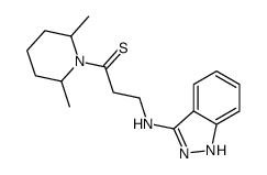 1-(2,6-dimethylpiperidin-1-yl)-3-(1H-indazol-3-ylamino)propane-1-thione Structure