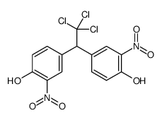 2-nitro-4-[2,2,2-trichloro-1-(4-hydroxy-3-nitrophenyl)ethyl]phenol Structure