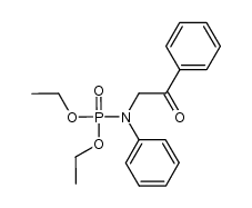 diethyl (2-oxo-2-phenylethyl)(phenyl)phosphoramidate结构式