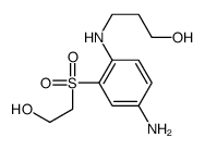 3-[4-amino-2-(2-hydroxyethylsulfonyl)anilino]propan-1-ol结构式