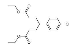 4-(4-chloro-phenyl)-heptanedioic acid diethyl ester Structure