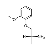 (R)-1-(o-methoxyphenoxy)-2-aminopropane Structure