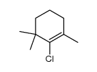 1,3,3-trimethylcyclohexenyl chloride Structure