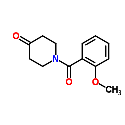 1-(2-methoxybenzoyl)piperidin-4-one结构式