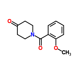 1-(2-methoxybenzoyl)piperidin-4-one structure