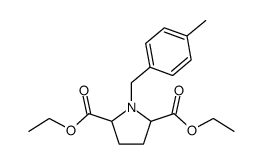 DIETHYL 1-(4-METHYLBENZYL)PYRROLIDINE-2,5-DICARBOXYLATE Structure
