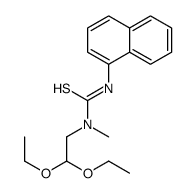 1-(2,2-diethoxyethyl)-1-methyl-3-naphthalen-1-ylthiourea结构式