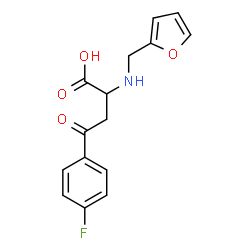 4-(4-Fluorophenyl)-2-[(2-furylmethyl)amino]-4-oxobutanoic acid结构式