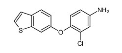 4-(1-benzothiophen-6-yloxy)-3-chloroaniline结构式