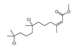 methyl (E)-7,11-dichloro-3,7,11-trimethyldodec-2-enoate Structure