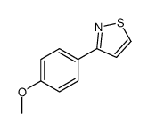 3-(4-methoxyphenyl)-1,2-thiazole结构式