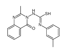 1-(2-methyl-4-oxoquinazolin-3-yl)-3-(3-methylphenyl)thiourea结构式