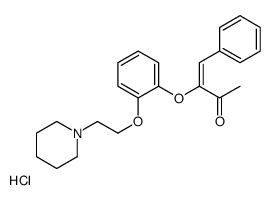 (E)-4-phenyl-3-[2-(2-piperidin-1-ium-1-ylethoxy)phenoxy]but-3-en-2-one,chloride结构式
