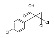 2,2-dichloro-1-(4-chlorophenyl)cyclopropane-1-carboxylic acid Structure
