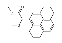 methyl (1,2,3,6,7,8-hexahydropyren-4-yl)(methylthio)acetate结构式