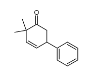2,2-Dimethyl-5-phenyl-cyclohex-3-enon结构式