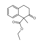 1-methyl-2-oxo-1,2,3,4-tetrahydro-[1]naphthoic acid ethyl ester Structure