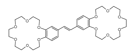 18-[(E)-2-(2,3,5,6,8,9,11,12,14,15-decahydro-1,4,7,10,13,16-benzohexaoxacyclooctadecin-18-yl)-1-ethenyl]-2,3,5,6,8,9,11,12,14,15-decahydro-1,4,7,10,13,16-benzohexaoxacyclooctadecine Structure