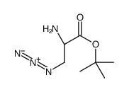 AZIDOALANINE,TERT-BUTYLESTER structure