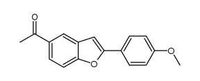 5-acetyl-2-(4-methoxyphenyl)benzofuran Structure