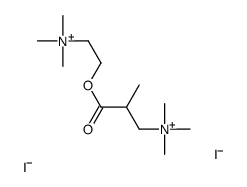 trimethyl-[2-methyl-3-oxo-3-[2-(trimethylazaniumyl)ethoxy]propyl]azanium,diiodide Structure