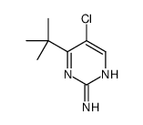 4-tert-butyl-5-chloropyrimidin-2-amine结构式