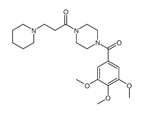 3-piperidin-1-yl-1-[4-(3,4,5-trimethoxybenzoyl)piperazin-1-yl]propan-1-one结构式