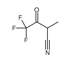 Butanenitrile,4,4,4-trifluoro-2-methyl-3-oxo- Structure