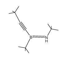 tert-butyl(tert-butylamino)(3,3-dimethylbutynyl)borane Structure