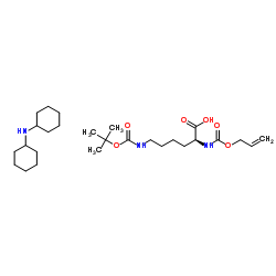 Aloc-L-Lys(Boc)-OH DCHA structure