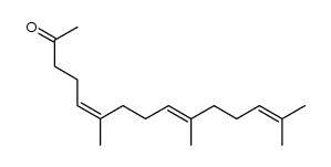 (5Z,9E)-6,10,14-trimethylpentadeca-5,9,13-trien-2-one结构式