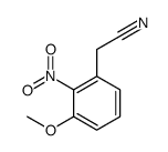 2-(3-methoxy-2-nitrophenyl)acetonitrile Structure